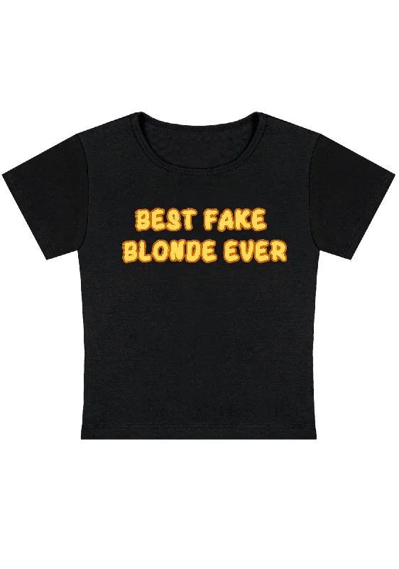 Best Fake Blonde Ever Y2K Baby Tee