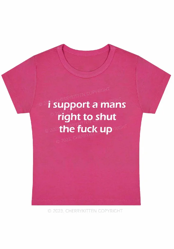 I Support A Mans Right Y2K Baby Tee Cherrykitten