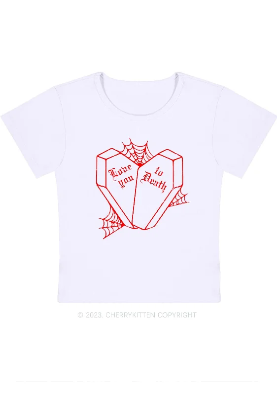 Love You To Death Halloween Baby Tee Cherrykitten