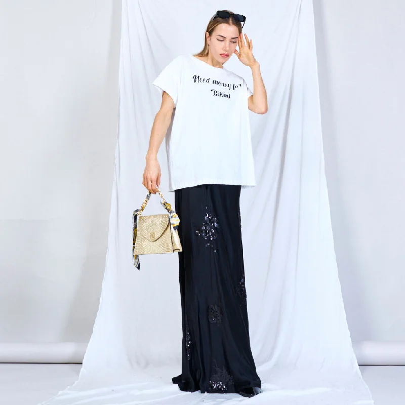 Special Savings Basic T-shirt with print "NEED MONEY FOR BIKINI" wholesale
