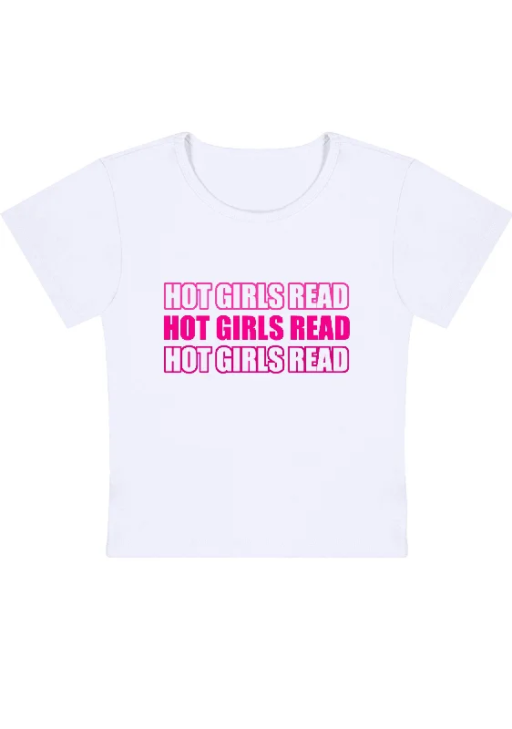 Hot Girls Read Y2K Baby Tee