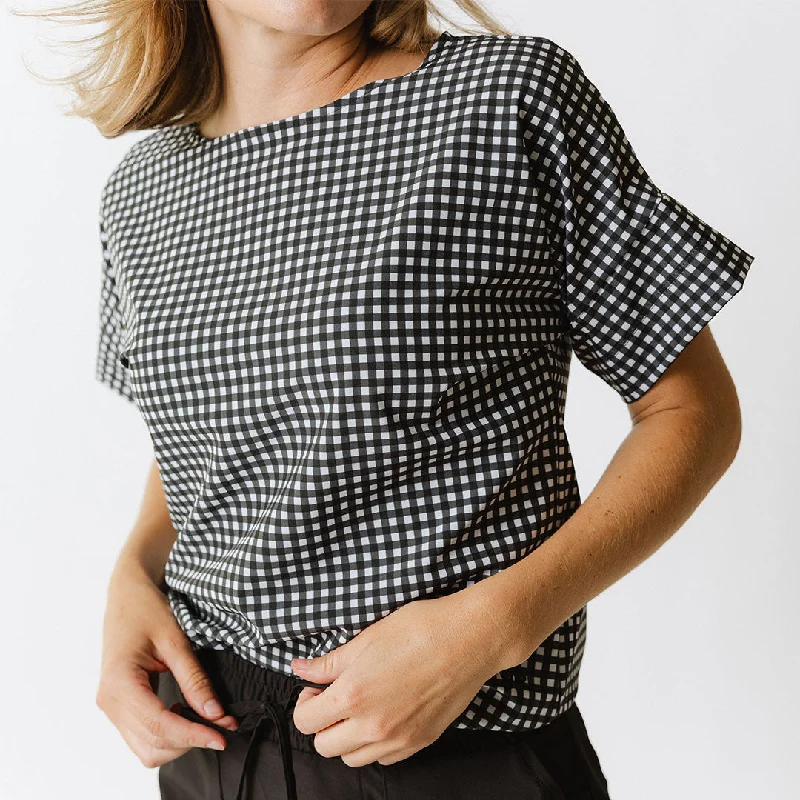 Year-End Deals Boss Tee, Black Check