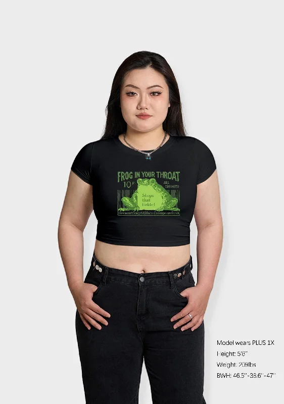 Curvy Frog In Your Throat Baby Tee