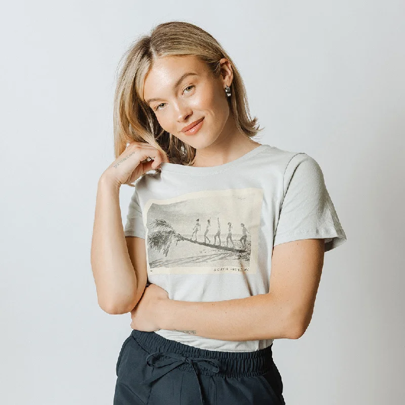 Weekend Specials Just for You Basic Crew Neck Tee, North Shore Grey