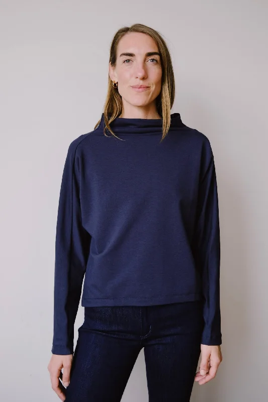 crop sweater - formal - blue note