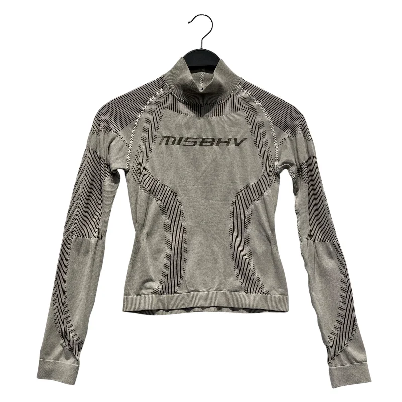 Savings Alert MISBHV/LS T-Shirt/XS/All Over Print/BEG/
