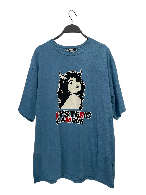 Savings Event HYSTERIC GLAMOUR/T-Shirt/Blue/Cotton/Graphic/02241CT03