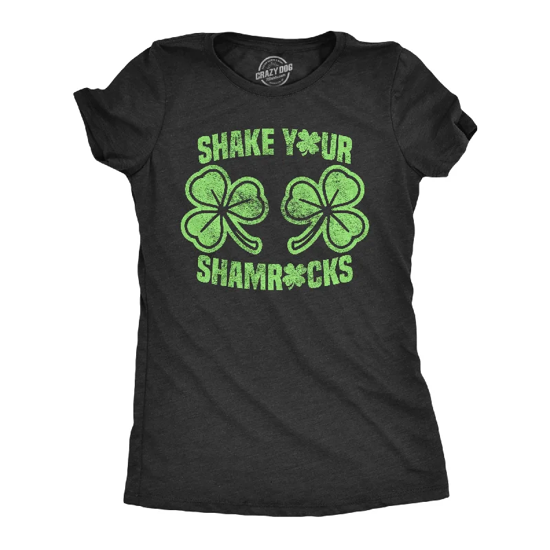 Must-Have Deals Shake Your Shamrocks Black Women's T Shirt