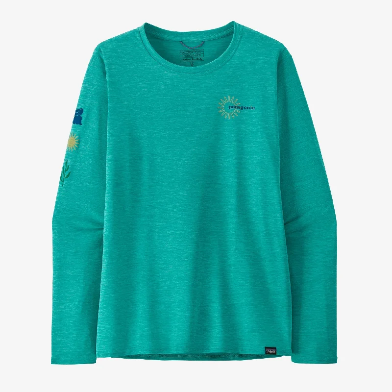 Price Smash Women's Long-Sleeved Capilene® Cool Daily Graphic Shirt - Waters