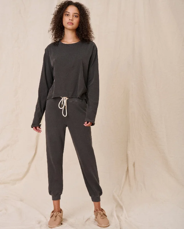 Weekend Deals to Make You Smile Tshirt The Long Slee T305002 Washed-Black