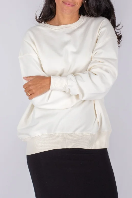 OVERSIZED CREWNECK SWEATSHIRT (IVORY)