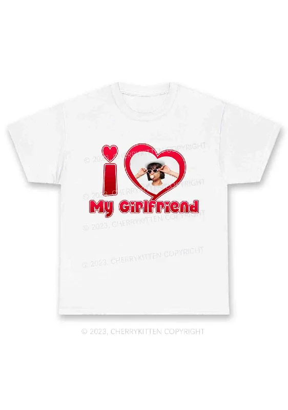 Custom Boyfriend&Girlfriend Red Heart Chunky Shirt