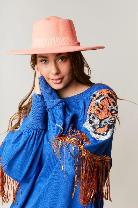 Kira Tiger Sequin Patch Sweatshirts