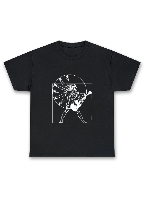 Vitruvian Man Guitar Chunky Shirt