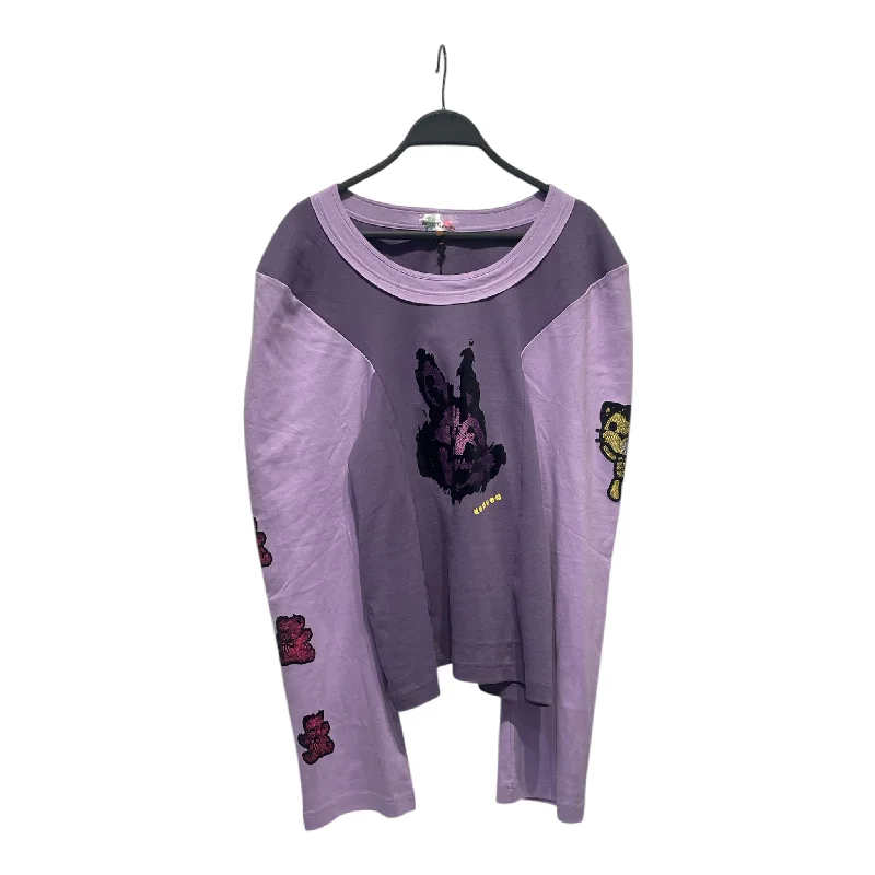 Weekend Wonders Await! Heaven By Marc Jacobs/Kiko Kostadinov/LS T-Shirt/XL/Graphic/Cotton/PPL/GHASTLY BUNNY PANELED L/S