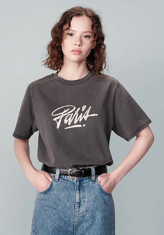 Overstock Tshirt Night Anthracite