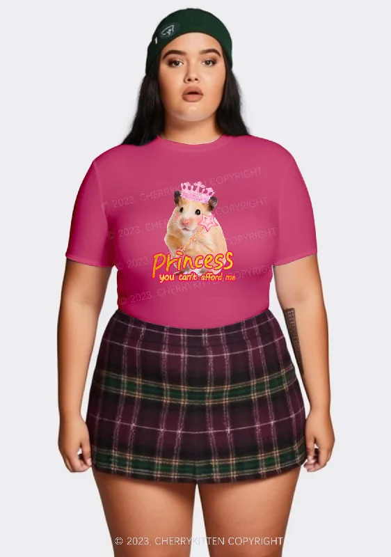 Curvy Princess You Can't Afford Me Y2K Baby Tee Cherrykitten