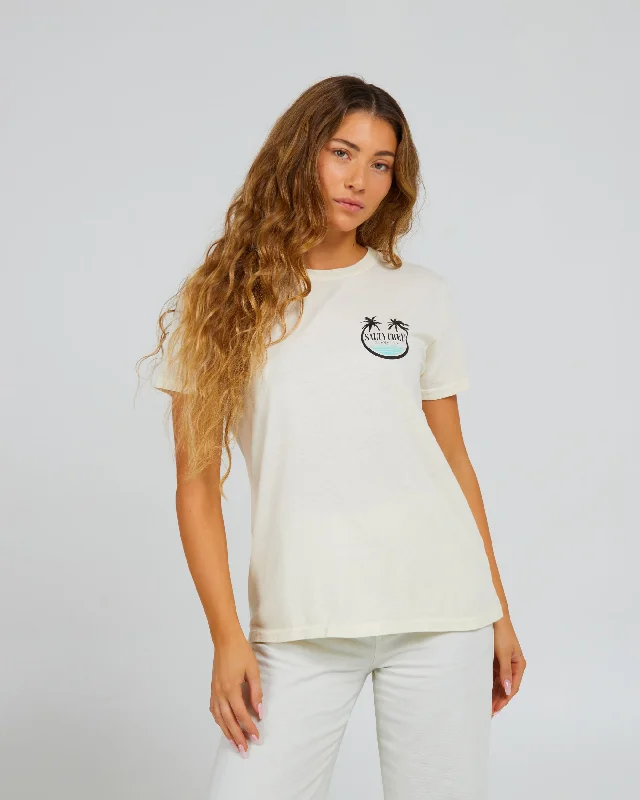 TIME-Limited Offer Shades Boyfriend Tee - Off White