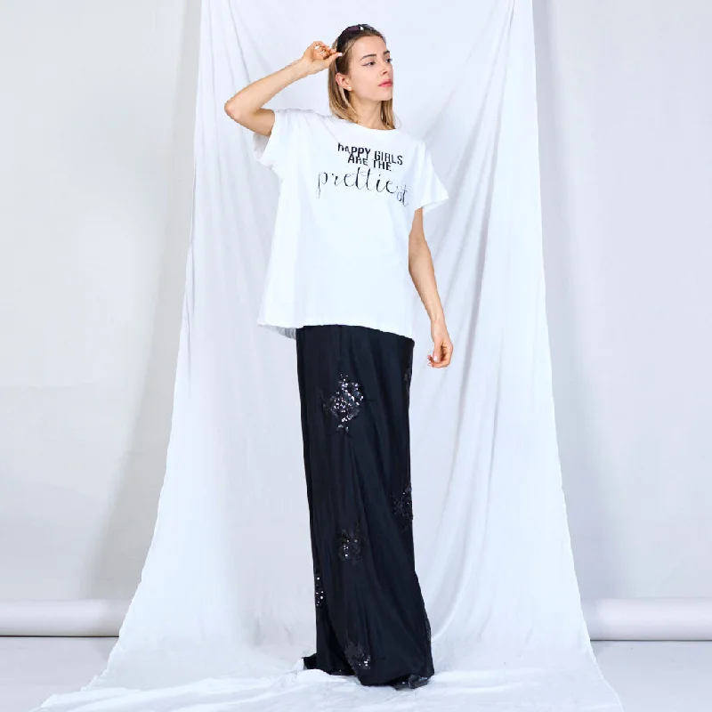Steals and Deals Basic T-shirt with print "Prettiest"  wholesale
