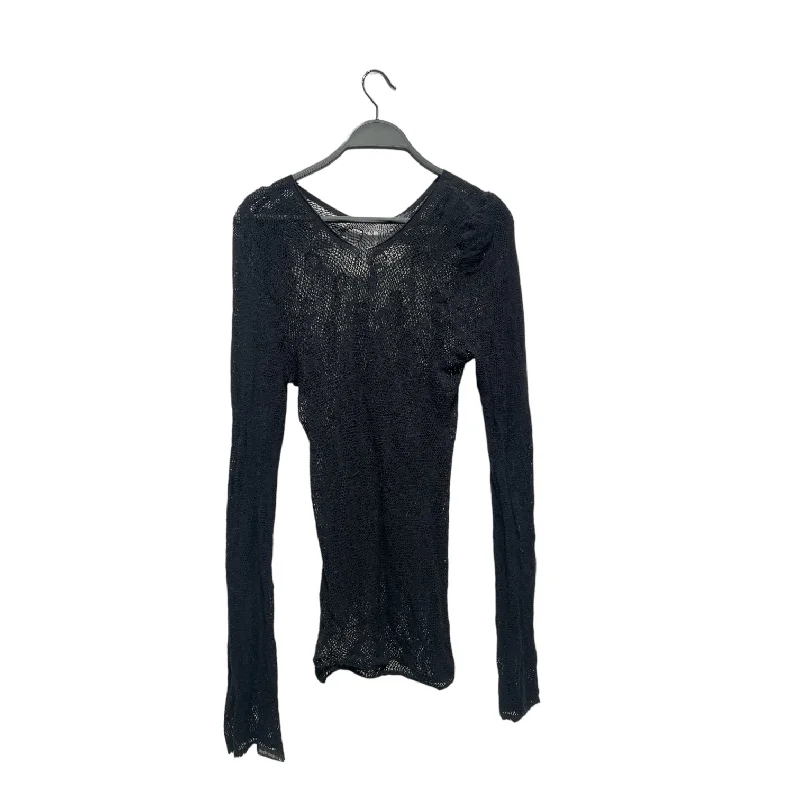 Overstock MARINE SERRE/LS T-Shirt/M/Monogram/Cotton/BLK/Mesh