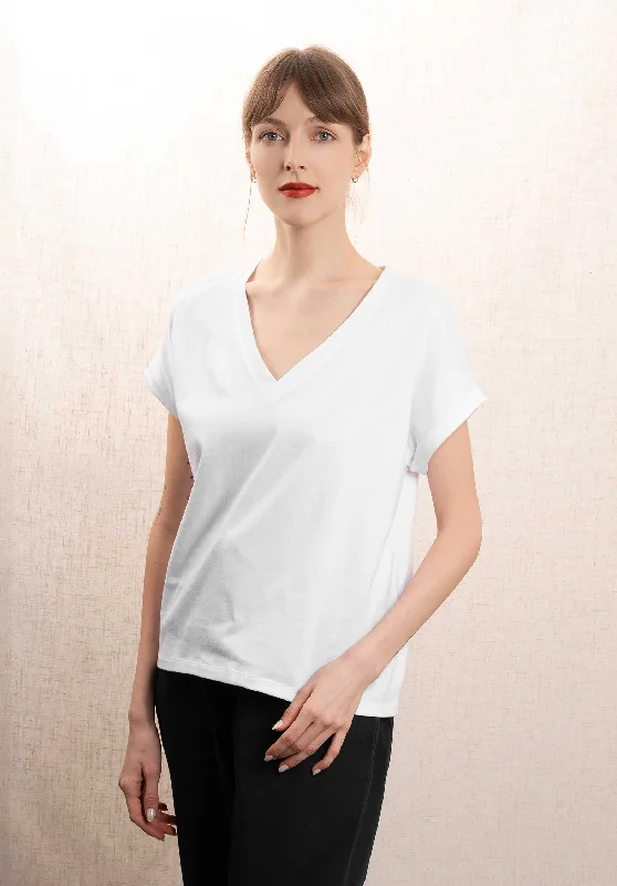 Super Bargain Tshirt M406-fts821 White