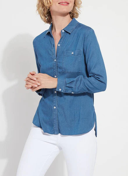 Drew Chambray Stretch Shirt