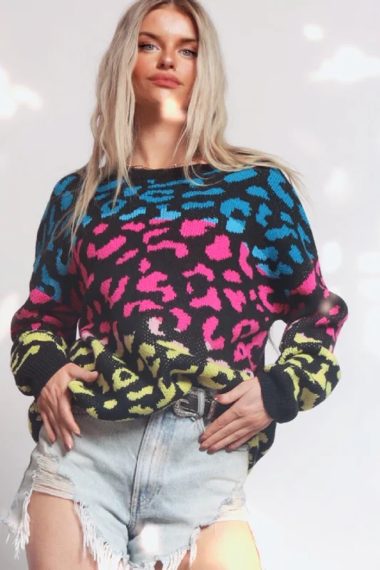 Winona Leopard Print Sweater