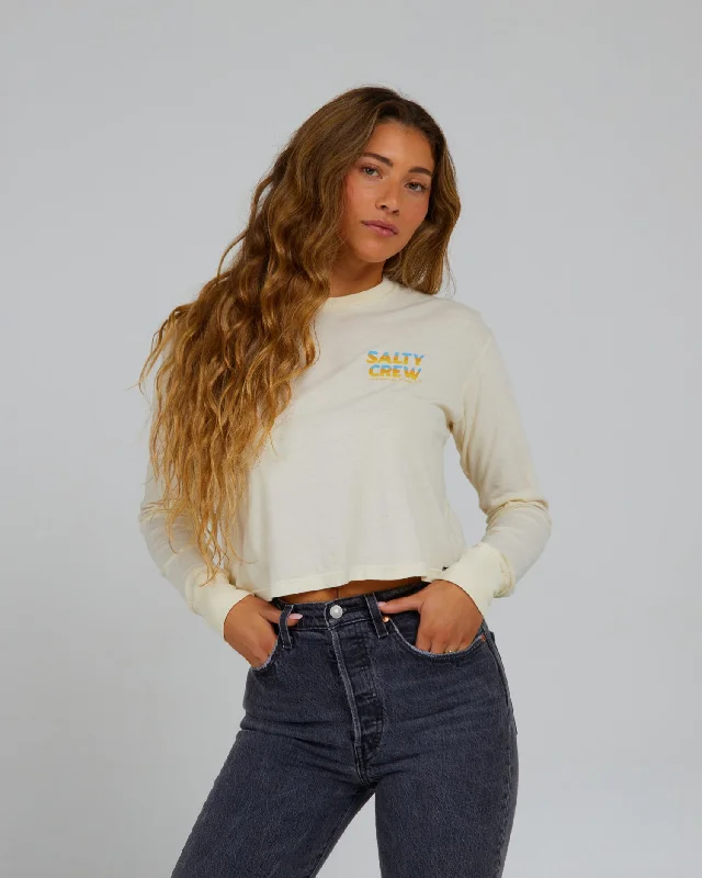 Huge Savings Boardwalk L/S Crop - Off White