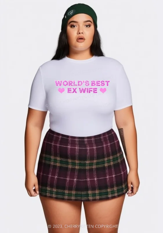 Curvy World's Best EX Wife Baby Tee Cherrykitten