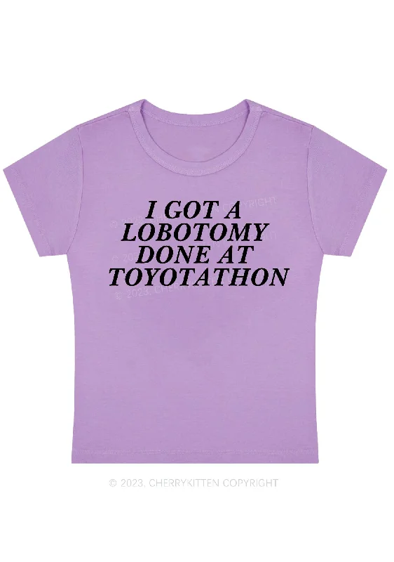 Lobotomy At Toyotathon Y2K Baby Tee Cherrykitten