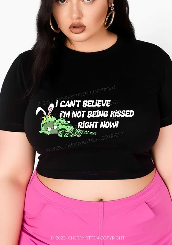 Curvy I'm Not Being Kissed Right Now Y2K Baby Tee Cherrykitten