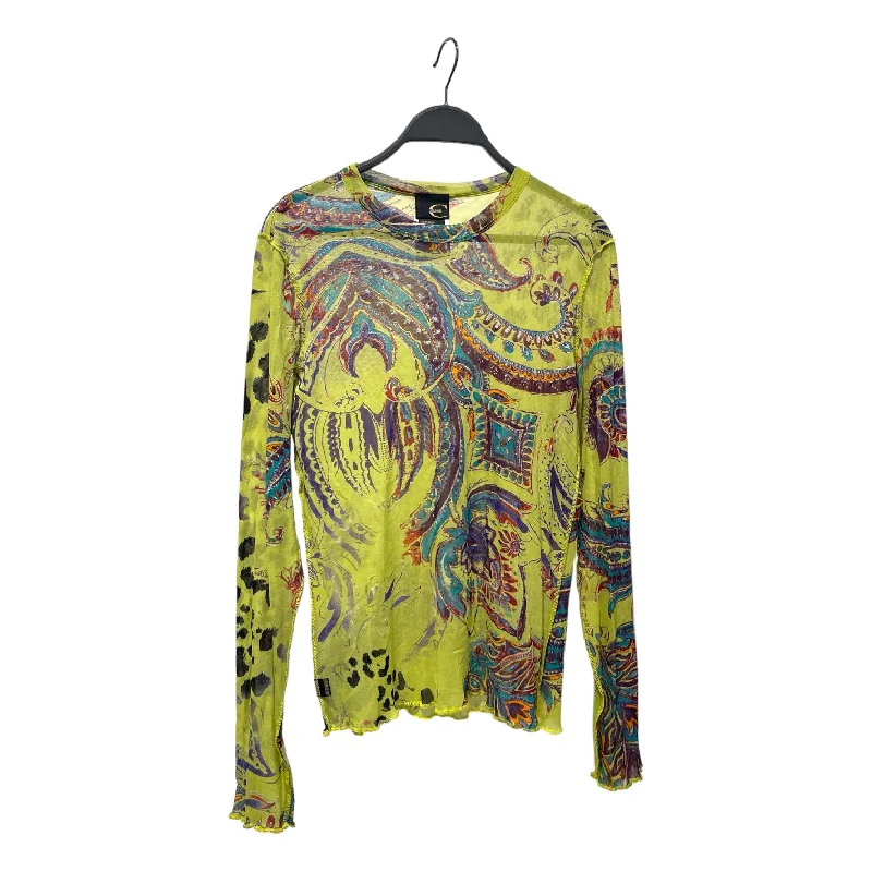 Friends and Family Sale Just cavalli/SS Cut & Sew/52/Paisley/Nylon/GRN/