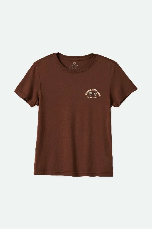 Weekend Offers That Please Auto Parts Fitted Crew T-Shirt - Pinecone Brown Worn Wash