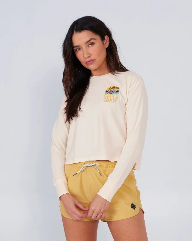 Markdowns Seaside L/S Crop  - Bone