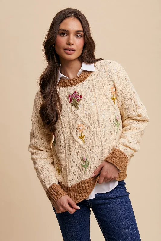 Elizabeth Floral Sweater Top