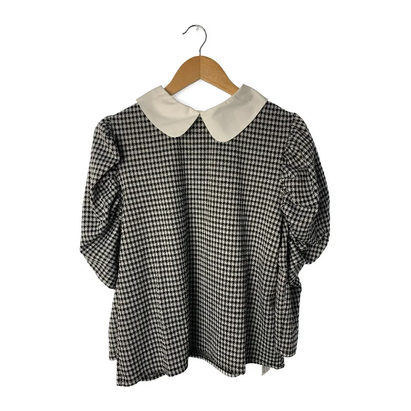 Weekend Specials to Enjoy GRL/SS Cut & Sew/L/Multicolor/Polyester/Houndstooth Check/