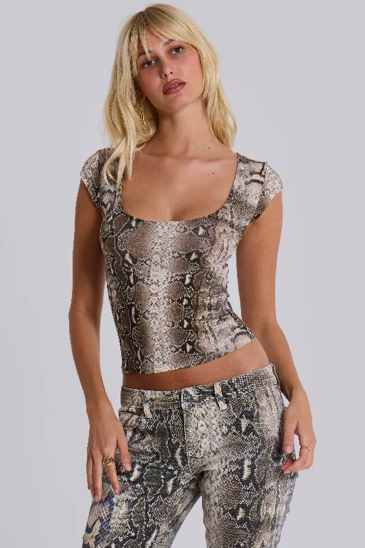 Bonus Savings Dovimo Snakeskin Top