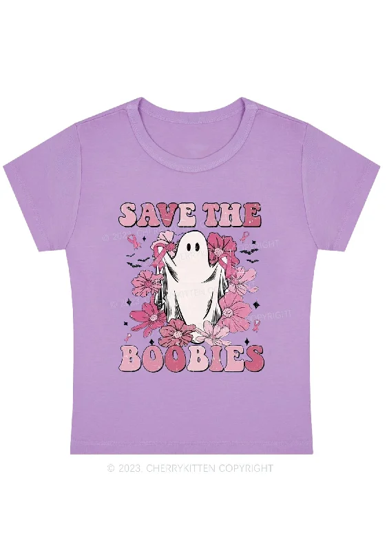 Save The Boobies Halloween Baby Tee Cherrykitten