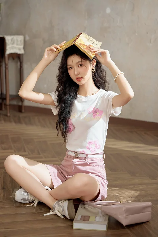 Reduced Prices Letter Print T-shirt for Women