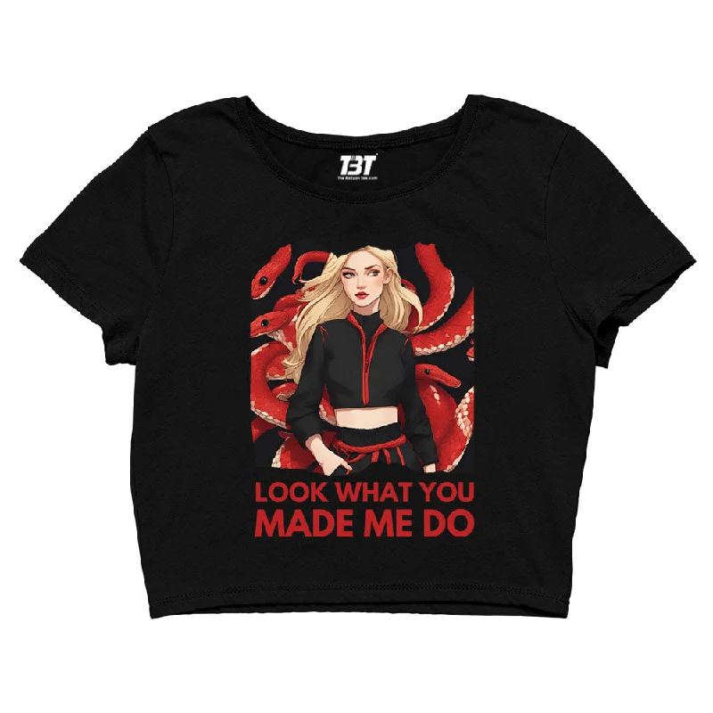 Taylor Swift Crop Top - Look What You Made Me Do