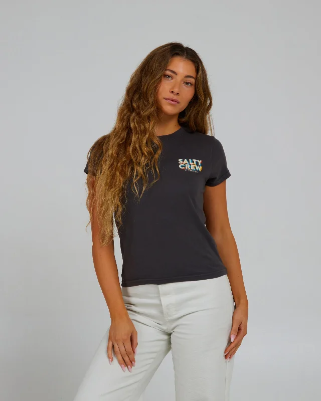 Final Sale Jolly Modern Tee - Charcoal