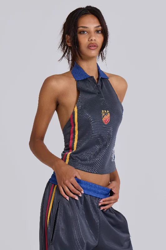 Deal Zone Pitchside Football Halter Polo Top