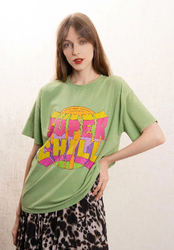 Price Slash Tshirt 2857chill Vert
