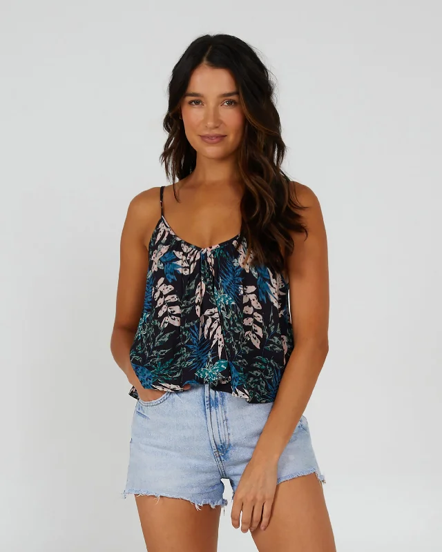 Deal of the Day Desert Island Cami - Black Tropic