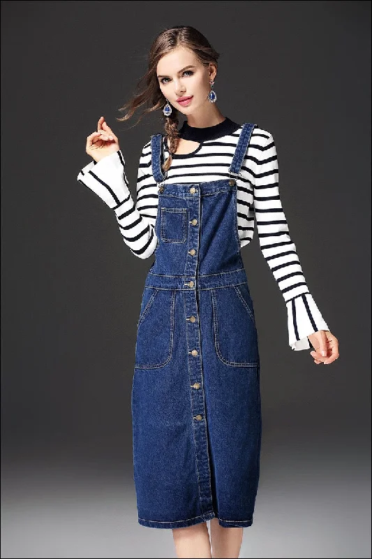 Denim Overall Dress