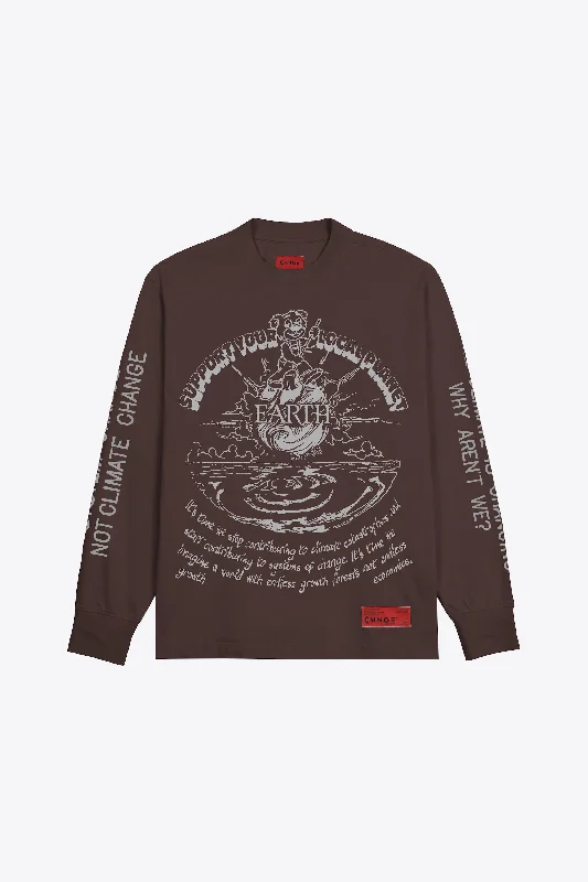 Give Earth a Chance Cuffed L/S (mulberry)