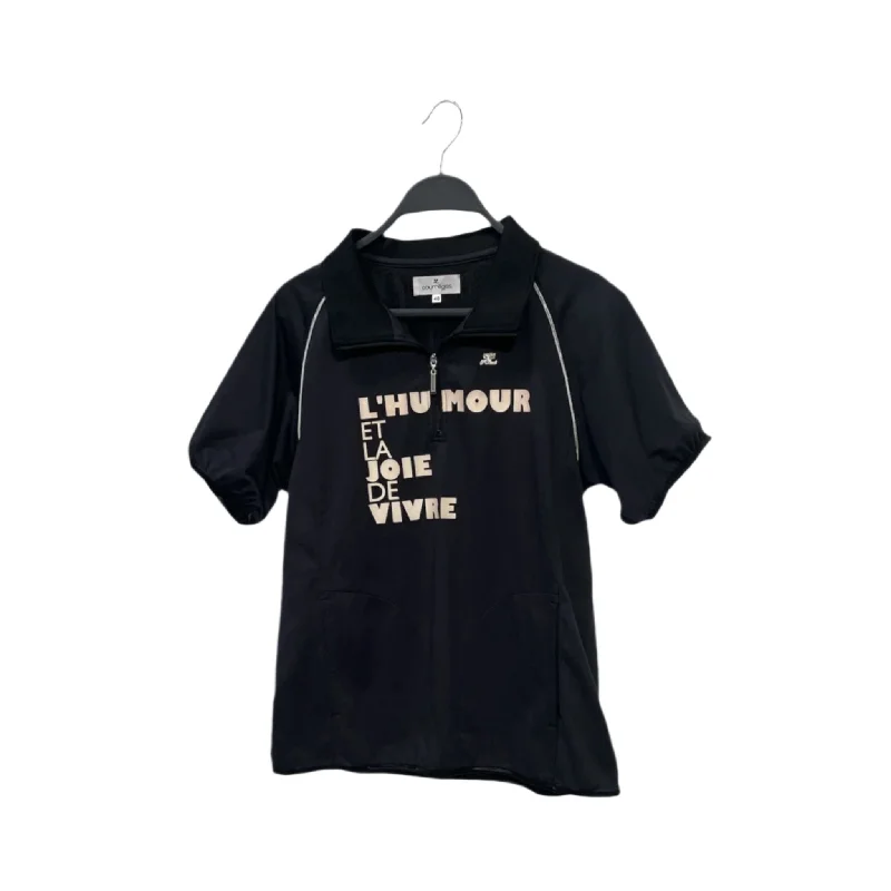 Shop Now Courreges/T-Shirt/40/Cotton/BLK/L'HUMOUR ET LA JOIE DE VIVRE