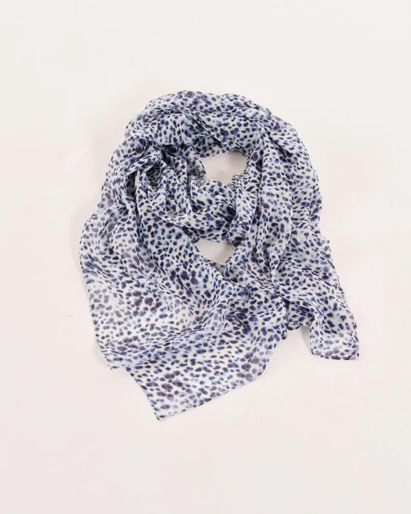 Greta Scarf -Snow Leopard