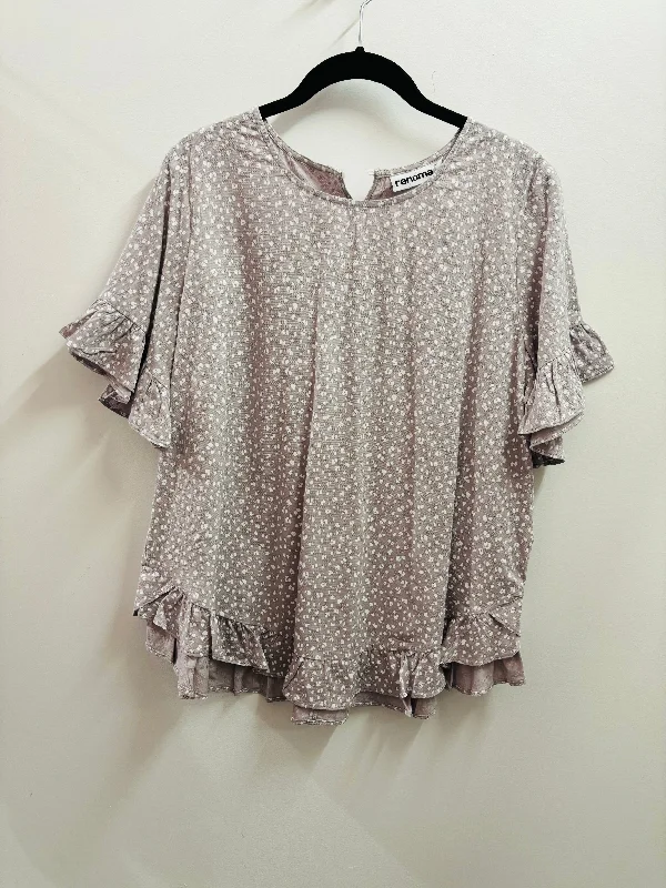 9146 Speckle Blouse Latte