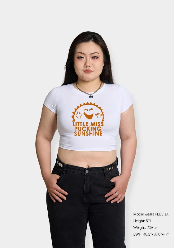 Curvy Little Miss Fxxking Sunshine Baby Tee